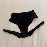 None Black Velvet Dance Festival Pole Shorts with Garters XS S Photo 2