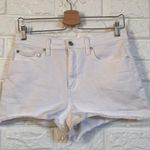 PINK - Victoria's Secret VS Pink stretchy‎ denim white jean shorts size 8 Photo 0