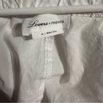 Lovers + Friends  White Blouse with‎ Chic Ruffles Photo 3