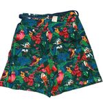 Vintage Rebecca Thomas High Rise Mom Shorts Tropical Vacation Women’s Medium Green Photo 2