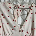 River Island  Cream Blouse with Red and Pink Hearts Photo 2