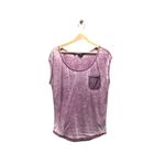 Guess Y2K Slouchy Burnout Rhinestone Pocket Tee Shirt Purple Size S Casual Cute Photo 1
