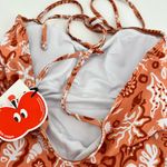 Cider NEW GRAPHIC plants floral U-NECKLINE ONE PIECE SWIMSUIT summer size small Photo 3