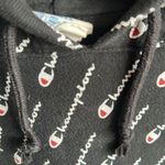 Champion  XS Black White Reverse Weave Hoodie Sweatshirt GUC Photo 4