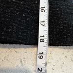 J.Crew  Collection Black Sequin Tweed Cropped Jacket Wool Blend Size 6 Luxury Photo 4