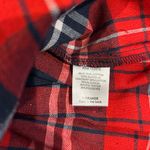 Love Tree  Happens Red Plaid Hooded Button Down Shirt Jacket Size Large Photo 3