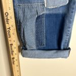 LOGO By Lori Goldstein LOGO Lavish Womens Blue Boyfriend Boho Patchwork cropped jeans size 6P Photo 6