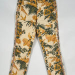 Anthropologie ‎ Chino Stretch Relaxed Fit Pants Tropical Floral Print 25 Petite Photo 0