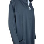 Denim & Co . Active Zip-Front French Terry Tunic Jacket Black 3X NWOTd Photo 6