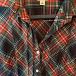 L.L.Bean  non iron button down plaid shirt Photo 1
