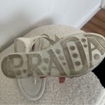 Prada thong slingback sandals ivory patent leather Photo 4
