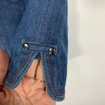 Denim Jacket Sz Small Rainbow Stitch Detail Sz Small Blue Photo 8