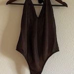 Dress the Population COSMOPOLITAN by  Women's Brigette Plunging Halter Bodysuit Photo 3