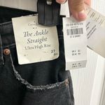 Abercrombie & Fitch Jeans Curve Love Ankle Straight High Rise Black 27 Short Photo 3