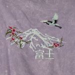 Blind Rooster Sweatshirt Women Large Purple Pink Tie Dye Japan Casual Athleisure Photo 4