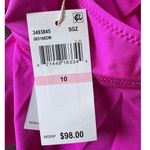 Trina Turk NWT! Monaco Ruffle One Shoulder Bikini Top in Stargazer - Size 10 Photo 8