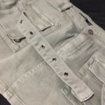 Anwnd Ananda Utility Mini Skirt Olive Green Cargo Style Pockets‎ Straps Womens size L Photo 5