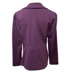 Sandro Sportswear Purple 2 Button Blazer Jacket Pleated Collar Lined Size M Photo 5