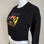 Hocus Pocus Sanderson Sisters Witches Cropped Long Sleeve Tee Size XS Orange Photo 3