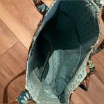 Vera Bradley curvy tote bag l teal, brown, white paisley design Photo 3