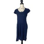 Anthropologie Sparrow SZ S navy blue textured, long sweater dress Photo 3