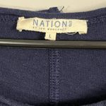 Nation Ltd  Jen Menchaca Navy Blue Cold Shoulder Long Sleeve Sweater Size Large Photo 3