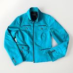 Carlisle Women's  Teal  Lightweight Water Resistant Jacket Coat Top SZ 6 Photo 2