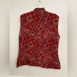 Coldwater Creek  Paisley Fleece Vest‎ Photo 1