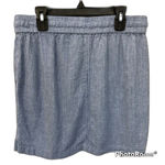Old Navy Blue Striped Linen Mini Skirt Size X-Small Photo 1
