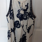 Lucky Brand Madeline Tunic Small Blue/White Photo 0