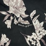 Spiritual Gangster Maya Black Floral Print Kimono OS One Size Boho Tie Front Photo 4