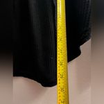 Free People  Leo OverSized boxy waffle knit Henley Top long sleeve Black S Photo 8