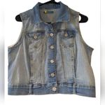 Jean Vest Women's Boho Chic Denim Light Blue Sz 11 EUC Photo 1