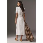 Reformation  Alida Organic Cotton Button-Up Midi Dress in White Size US 4 Photo 14