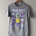 Hello Kitty  and Friends Grey Graphic T-Shirt Cotton Blend Short Sleeve Casual S Photo 0