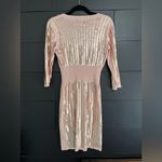 NEW YORK & COMPANY Eva Mendez Pink Sequins Sweater Midi Dress Women’s Sz S EUC Photo 3