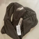 Vitamin A Metallic Graphite Gray High Waisted Shirred Bikini Swim Bottoms XS NWT Photo 2