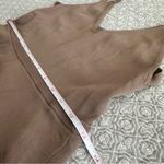 ZARA  Backless Brown Tan Knit V-neck Maxi Dress Strappy Open Back Size S Photo 7