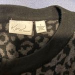 Laura Ashley  Black Tank and Kim Roger’s  Cardigan with Leopard Print Photo 4