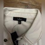 Lulus  Renske White Denim Button-Front Mini Dress Photo 5