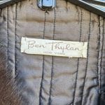 Vintage Ben Thylan Furs Brown Fur Trim Coat Size Medium? Open Front Mob Wife Photo 2