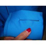 Athleta Womens New NWOT Walk Warm Fleece Top S Bright Blue Thumbholes Cinch Neck Photo 3