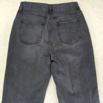 PacSun High-rise Straight Leg Jeans Black Distressed Women's Size 29 Rigid Denim Photo 4