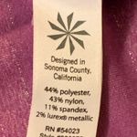 Athleta  Dress Tunic Small Sparkledust Purple Silver 3/4 Dolman Sleeve V-neck Photo 3