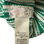Free People  Green and White Striped Beanie Photo 3