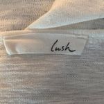 Lush Clothing Lush Womens White Oversized Top Size S Cream Dolman Sleeves Crochet Boho Photo 4