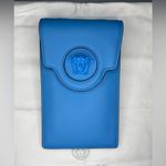 Versace  La Medusa Blue Leather Mini Crossbody Bag with Chain and Strap Photo 8