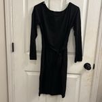NWT Women's Casual Long Sleeve Party Bodycon Sheath Belted Dress with Po… Black Size M Photo 7