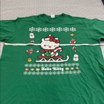 Hello Kitty  Christmas Graphic Tee Green Holiday Cat T-Shirt 3XL Photo 6