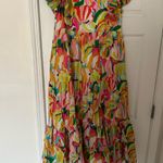 CROSBY by Mollie Burch  Go Bananas Colorful Ruffled Tiered Maxi Dress Sz M Photo 4